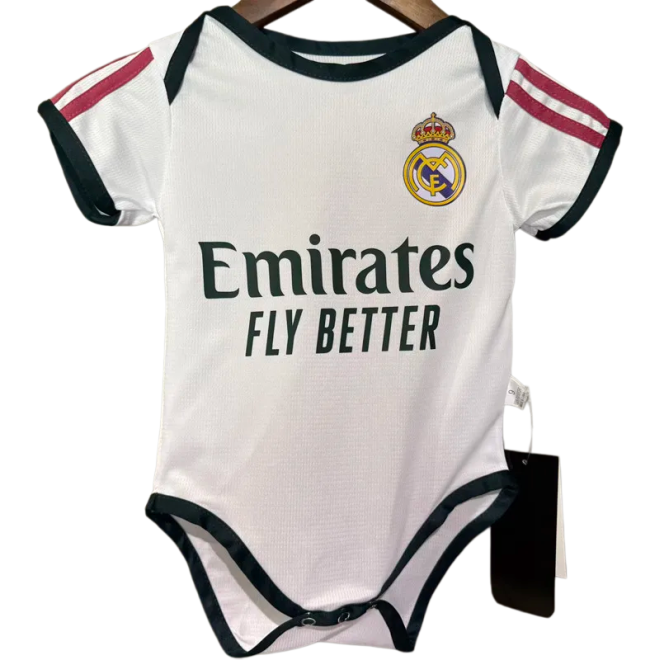 2026-27  Real Madrid Home Baby Infant Crawl Suit