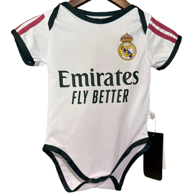 2026-27  Real Madrid Home Baby Infant Crawl Suit