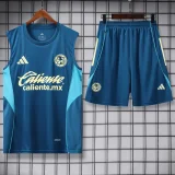 2025-26 Club America Lake blue vest short training