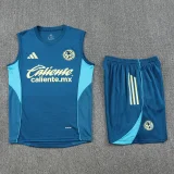 2025-26 Club America Lake blue vest short training