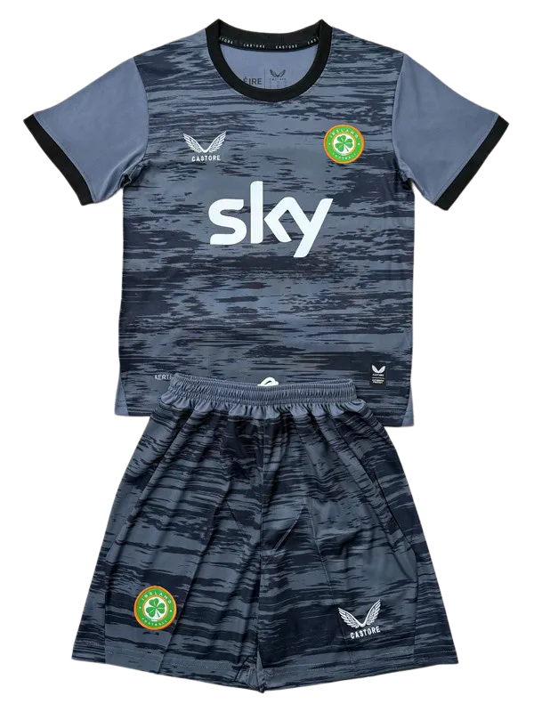 2026-27  Kids Ireland Gray Goalkeeper Soccer Jersey