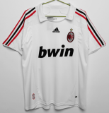 2007-08  Mens AC Milan White  Retro Away Jersey