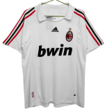 2007-08  Mens AC Milan White  Retro Away Jersey