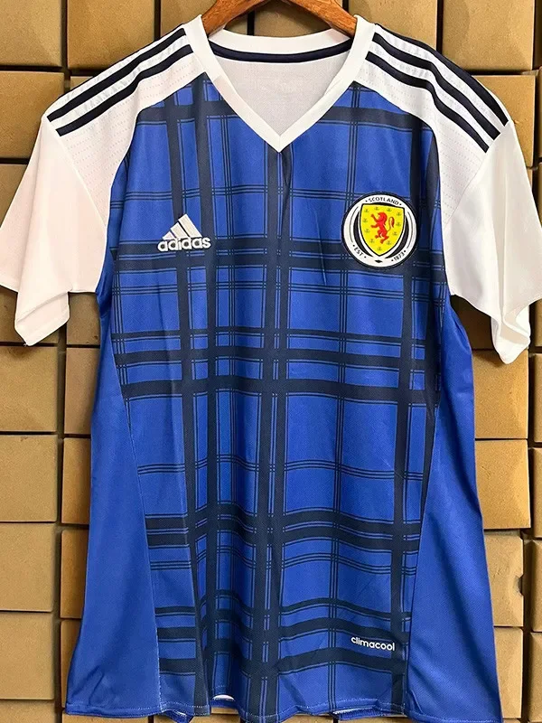 2016 Scotland Home Retro Soccer Jersey