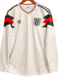 1990 England Retro Special Edition Long Sleeve Soccer Jersey