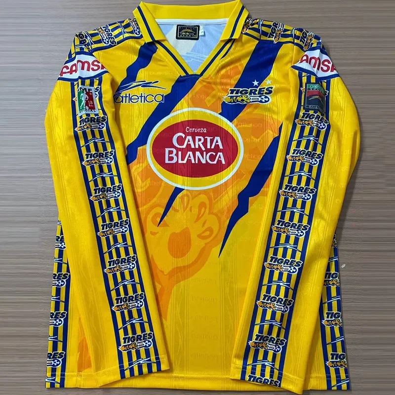 1997-1998 Tigres UANL Home Retro Long Sleeve Soccer Jersey
