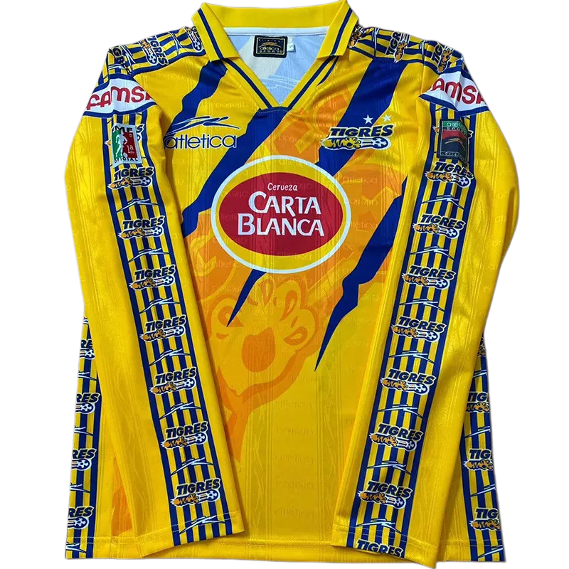 1997-1998 Tigres UANL Home Retro Long Sleeve Soccer Jersey
