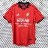 1998 Osasuna Home Retro Soccer Jersey