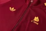 2026-27 Mens Roma Brown Red Jacket Tracksuit