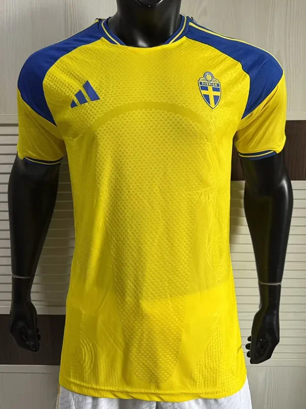 2026-27 Mens Sweden Home  Player version Fans Soccer Jersey