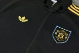2026-27 Mens Manchester United Black Jacket Tracksuit