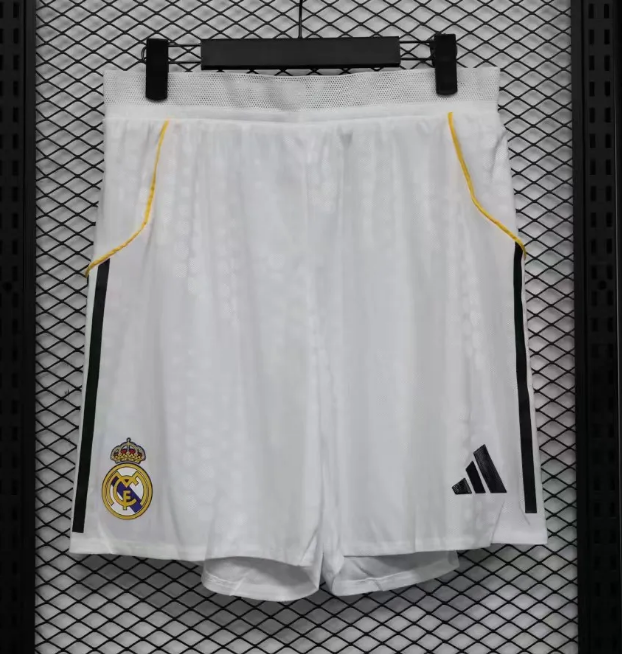 2025-26 Mens Real Madrid  Player home white  Shorts