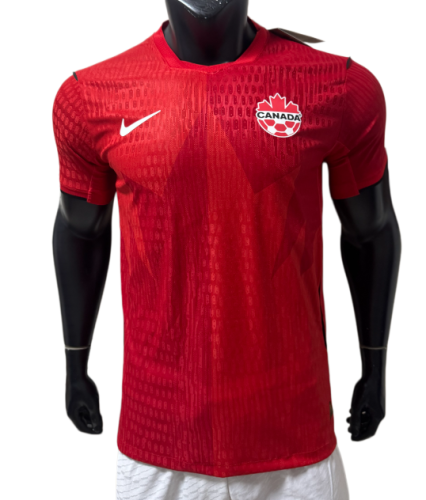 2026 Mens Canada  home Red  Player Version soccer Jersey