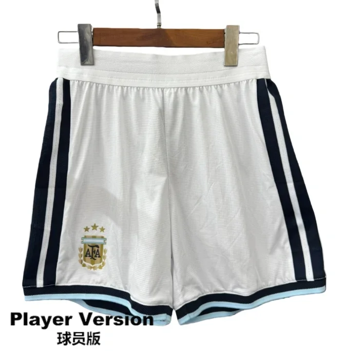 2026-27 Mens Argentina White Player version Shorts Pants