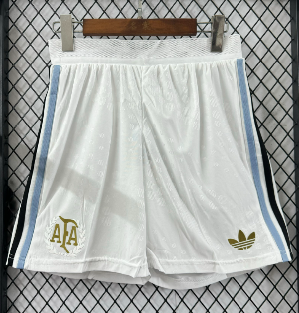 2025-26 Argentina white Player Version Shorts Pants