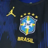 2026-27 Mens Brazil Black away blue soccer jersey