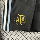 2025-26 Argentina black Player Version Shorts Pants