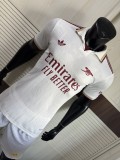 2025/26 Mens Arsenal  Player white  Third away soccer Jersey
