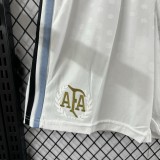 2025-26 Argentina white Player Version Shorts Pants