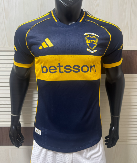 2025-26 Player version Boca Juniors home soccer Jersey
