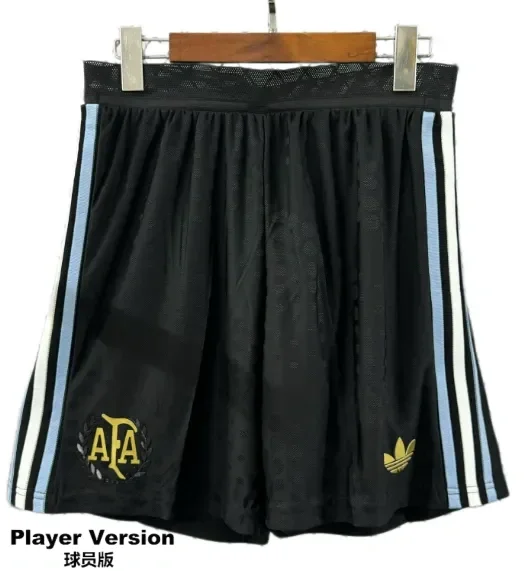 2025-26 Argentina black Player Version Shorts Pants