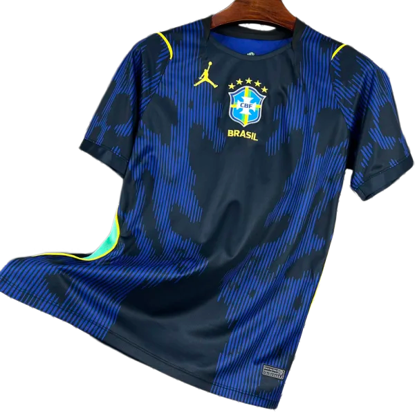 2026-27 Mens Brazil Black away blue soccer jersey