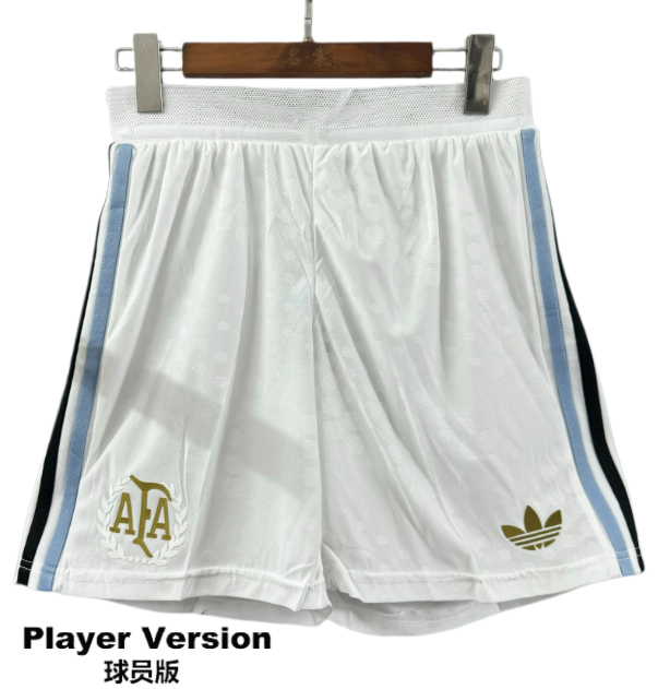 2025-26 Argentina white Player Version Shorts Pants
