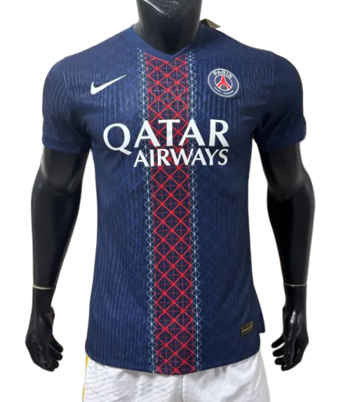 2025-26Mens PSG Home  Player Version Soccer Jersey