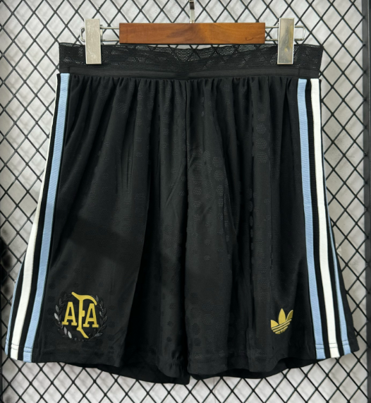 2025-26 Argentina black Player Version Shorts Pants