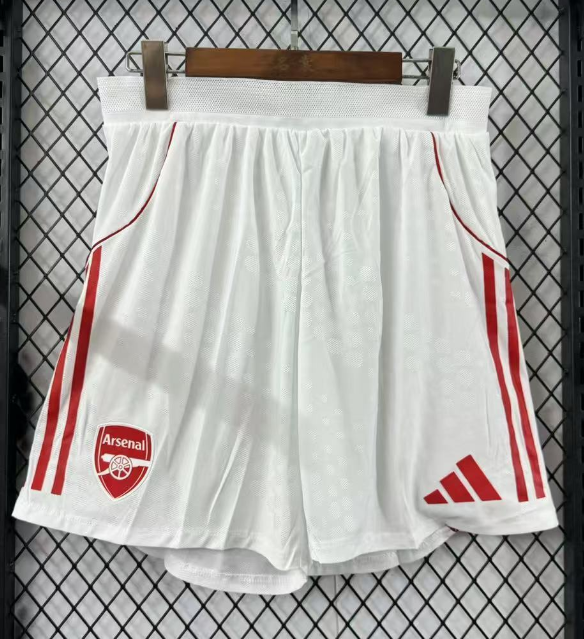 2025-26 Arsenal home player white Shorts Pants