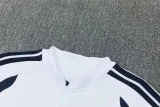 2026-27 Real Madrid White Half Pull Tracksuit