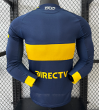 2025-26 Player version Boca Juniors home long sleeve soccer Jersey