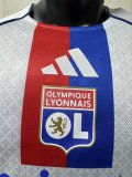 2025-26 Mens Lyon home white  Player version Soccer Jersey
