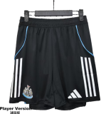 2025-26 Mens Newcastle black Player Shorts Pants