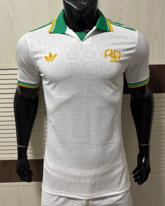 2025-26 Mens Roma Third away Player version wihte soccer Jersey