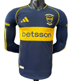 2025-26 Player version Boca Juniors home long sleeve soccer Jersey