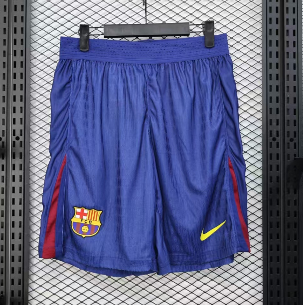 2025-26 Mens Barcelona player home blue  Shorts Pants