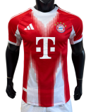 2025-26 Mens Bayern Munich red  home  Player soccer Jersey