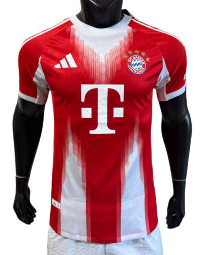 2025-26 Mens Bayern Munich red  home  Player soccer Jersey