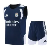 2026-27 Real Madrid Royal blue vest Training Short Suit