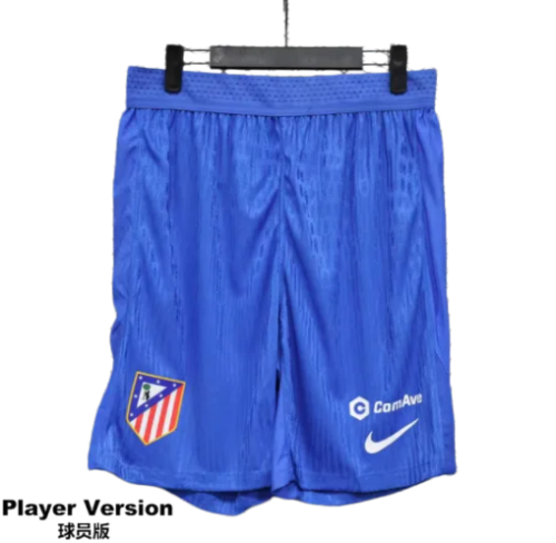 2025-26 Mens Atletico Madrid  player version blue Shorts Pants