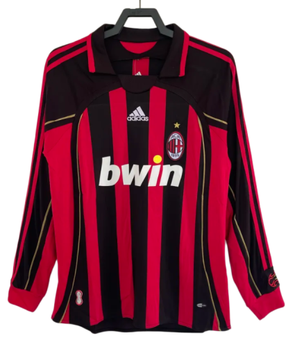 2006-07 Mens AC Milan Home Jersey Long Sleeve