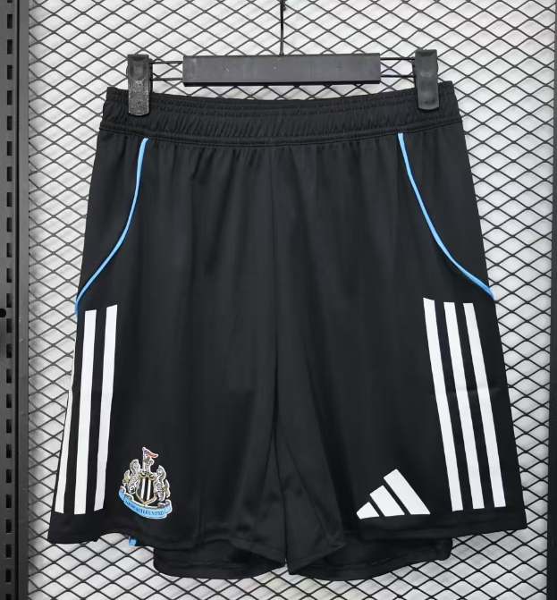 2025-26 Mens Newcastle black Player Shorts Pants