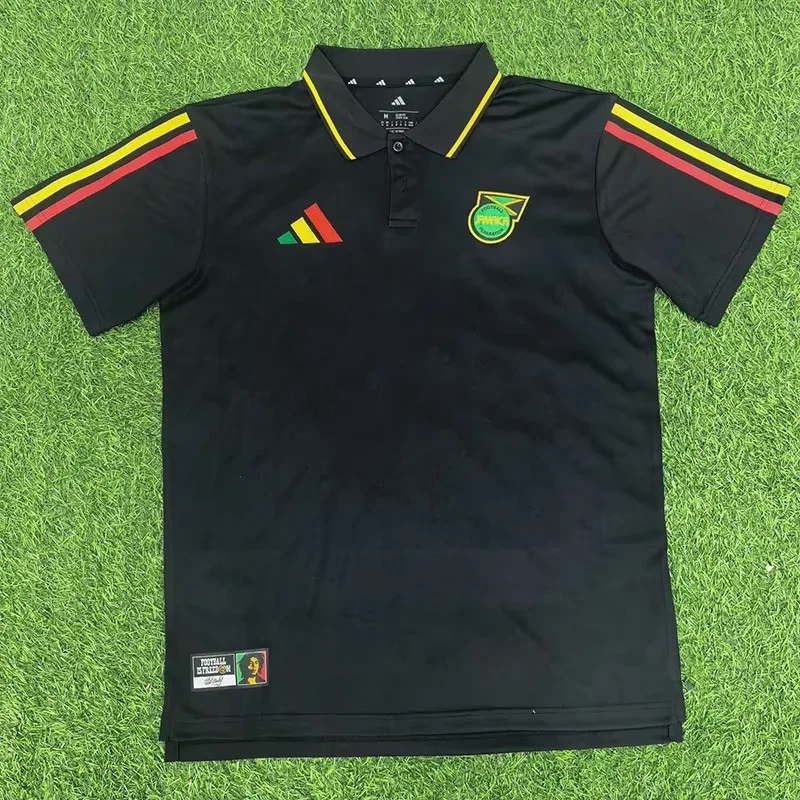 2026-27 Jamaica Black Polo  Soccer Jersey