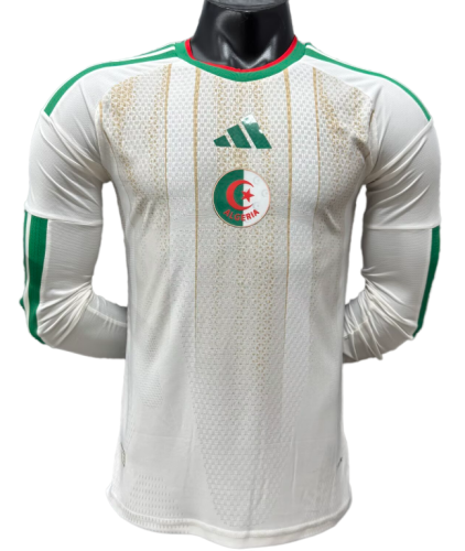 2026-27 Algeria Home Long Sleeve Player Version Soccer Jersey