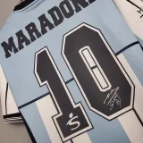 2001 Argentina MARADONA 10# Commemorative Edition Retro Soccer Jersey