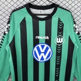 1994-1995 Wolfsburg retro Home Long Sleeve Soccer Jersey