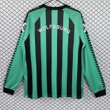 1994-1995 Wolfsburg retro Home Long Sleeve Soccer Jersey