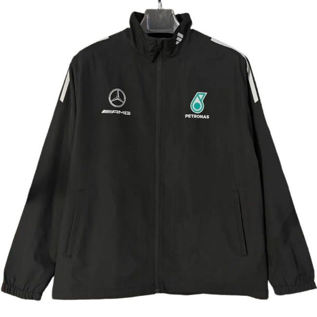 2026 F1 Mercedes Black Racing Windbreaker