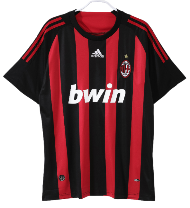 2008-2009 Mens AC Milan Retro Home Jersey